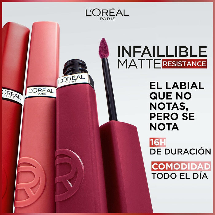 Ruj lichid L'Oreal Make Up Infaillible Matte Resistance Wine not? Nº 500 (1 Unități)
