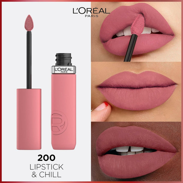 Ruj lichid L'Oreal Make Up Infaillible Matte Resistance Lipstick & Chill Nº 200 (1 Unități)
