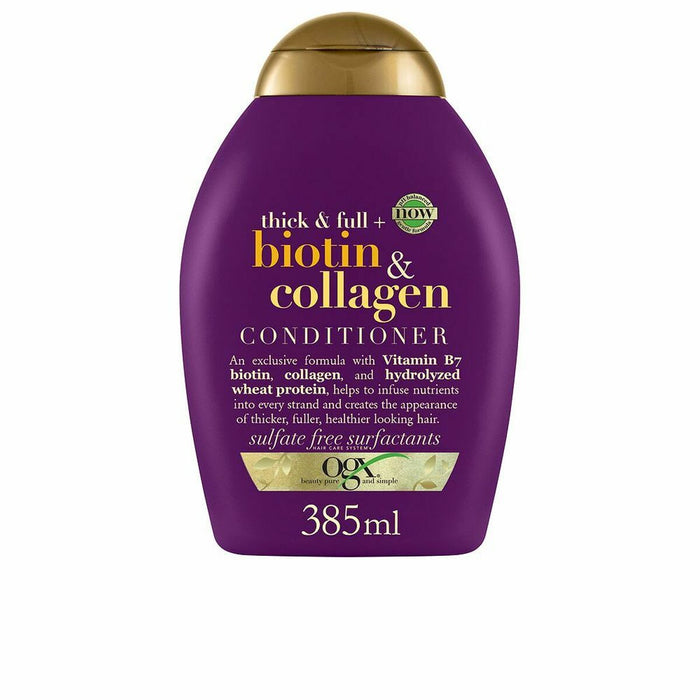 Balsam OGX Biotin Collagen Colagen Biotină Asigură volum părului 385 ml