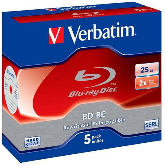 Blu-ray BD-RE Verbatim Datalife 5 Unități 25 GB 6x
