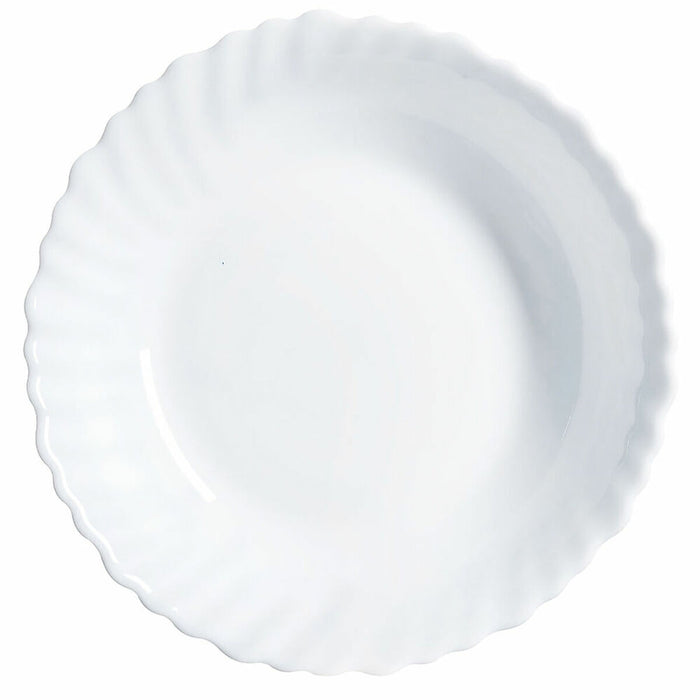 Farfurie pentru desert Luminarc Feston Alb Sticlă (Ø 18,5 cm)