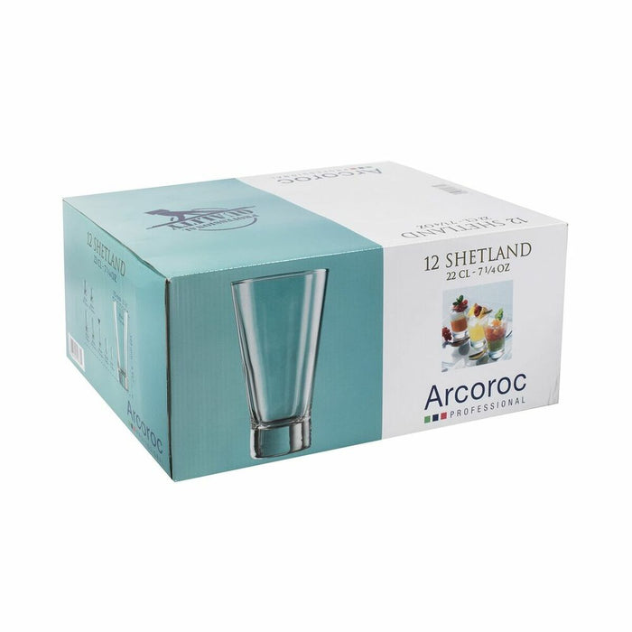 Set de pahare Arcoroc Shetland Transparent Sticlă 12 Unități 220 ml