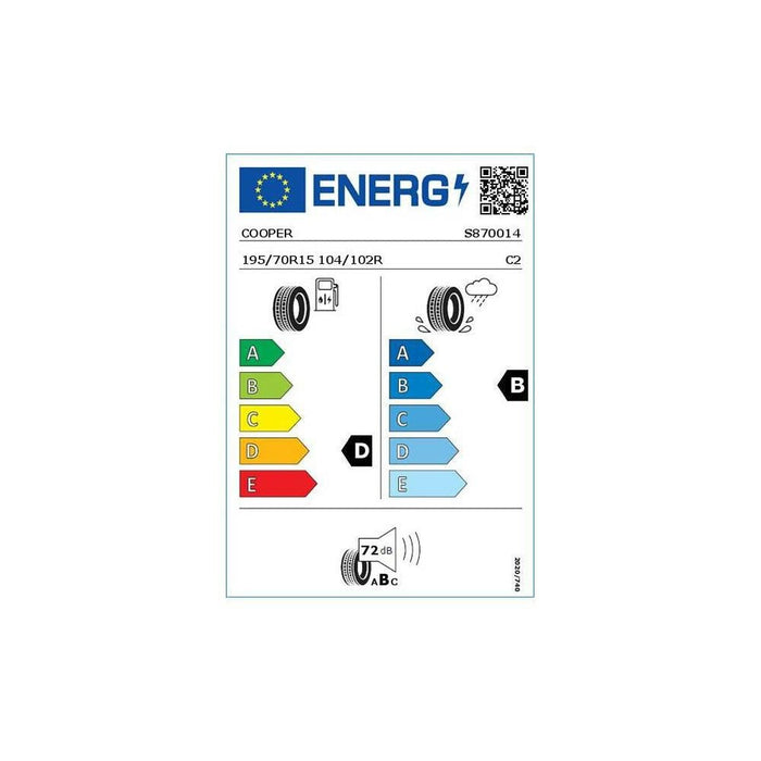 Anvelopă pentru dubă Cooper EVOLUTION VAN 195/70R15C