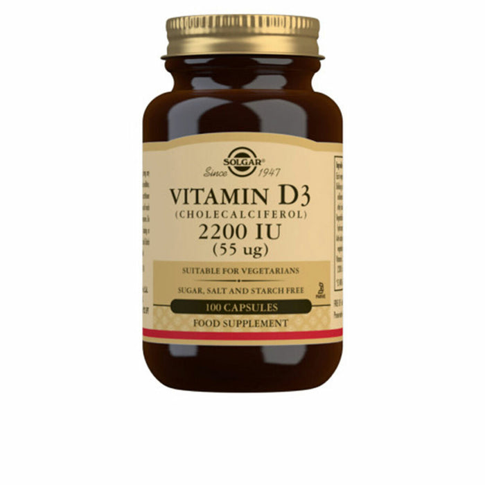 Vitamina D3 (colecalciferol) Solgar 100 Unități