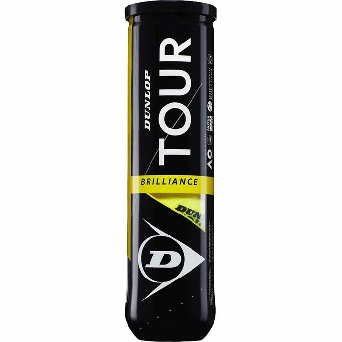 Mingi de Tenis Dunlop Tour Brillance Galben Negru