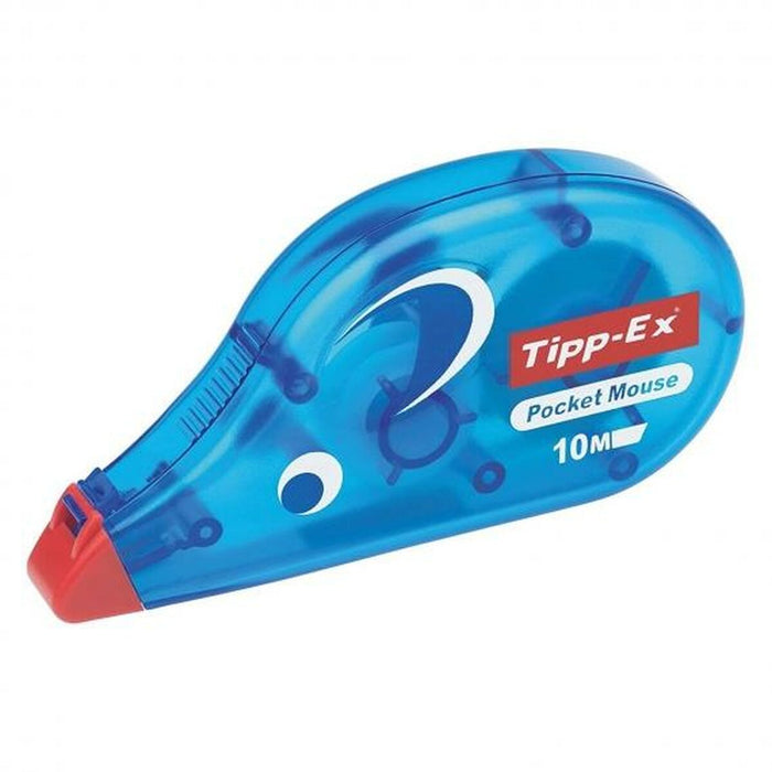 Bandă corectoare TIPP-EX Pocket Mouse Albastru Alb (10 Piese) (10 Unități)