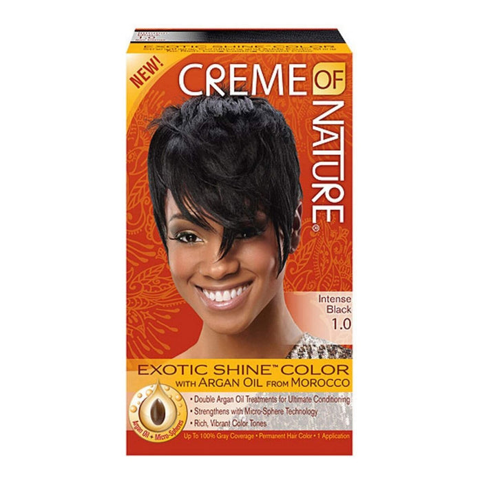 Vopsea Permanentă Creme Of Nature 0075724232679 Nº 1.0 Negru