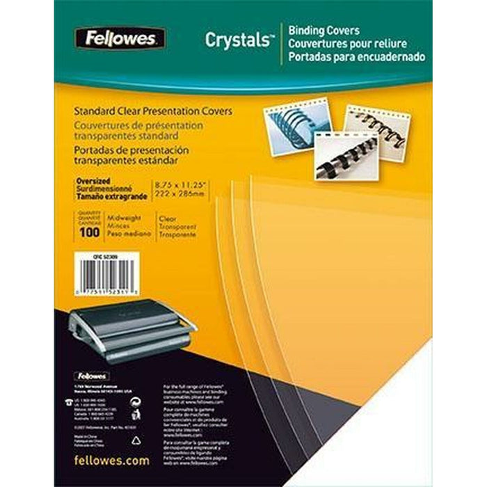 Coperți pentru legare Fellowes 53762 Transparent A4 PVC Plastic (100 Unități)