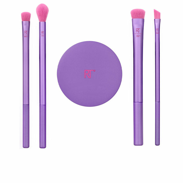 Set de Pensule de Machiaj Real Techniques Brow Styling Fucsia 5 Piese