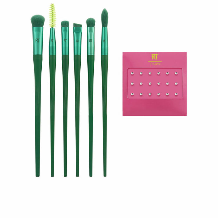 Set de Pensule de Machiaj Real Techniques Nectar Pop So Jelly Verde 7 Piese