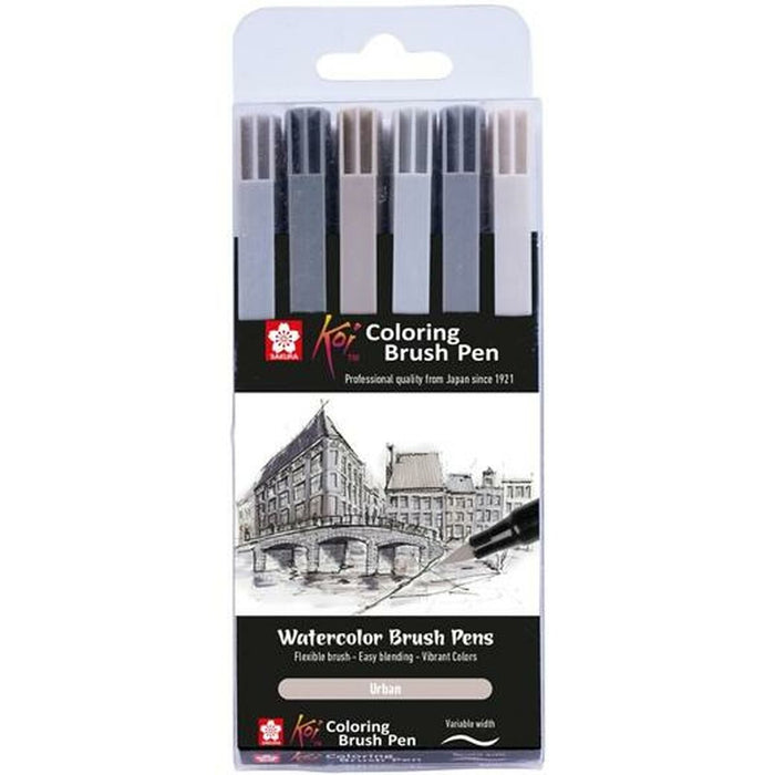 Set de Carioci Talens Sakura Koi Coloring Brush Multicolor