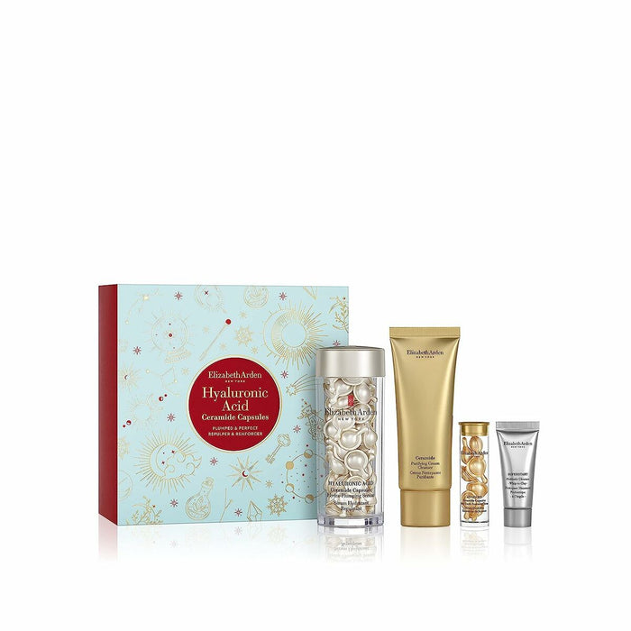 Set de Cosmetică Femei Elizabeth Arden Hyaluronic Acid Capsule de Ceramidă 4 Piese