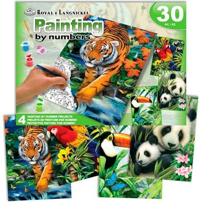 Set de pictură pe numere Royal & Langnickel Jungle 30 Piese