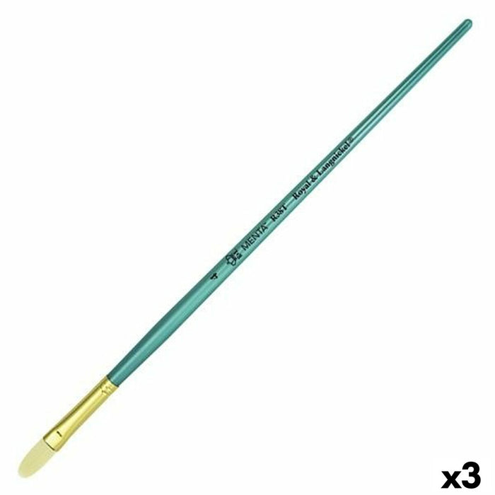 Pensule Royal & Langnickel Menta R38T Filbert 4 (3 Unități)