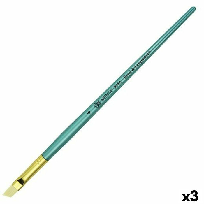 Pensule Royal & Langnickel Menta R38A Unghiular 4 (3 Unități)