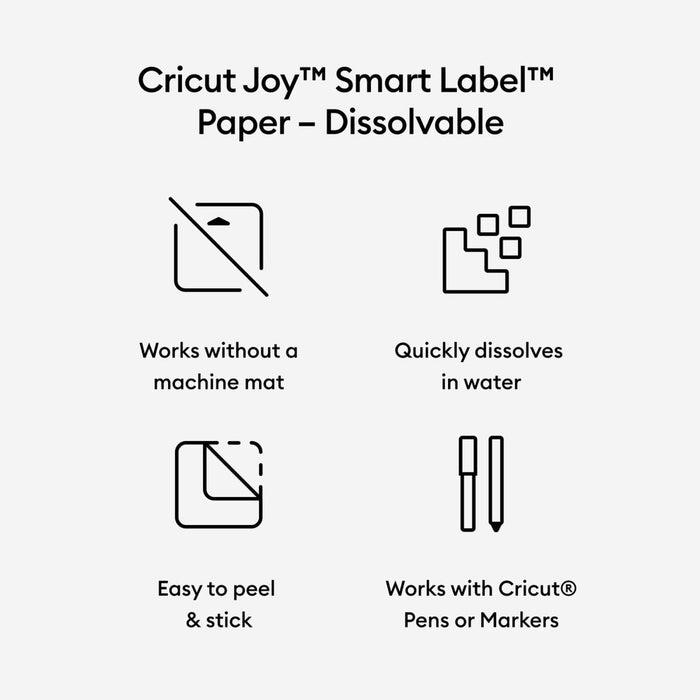 Hârtie solubilă pentru plotter de tăiere Cricut Joy