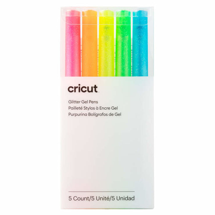 Pix cu gel Cricut GLITTER NEON Multicolor 0,8 mm (5 Unități)