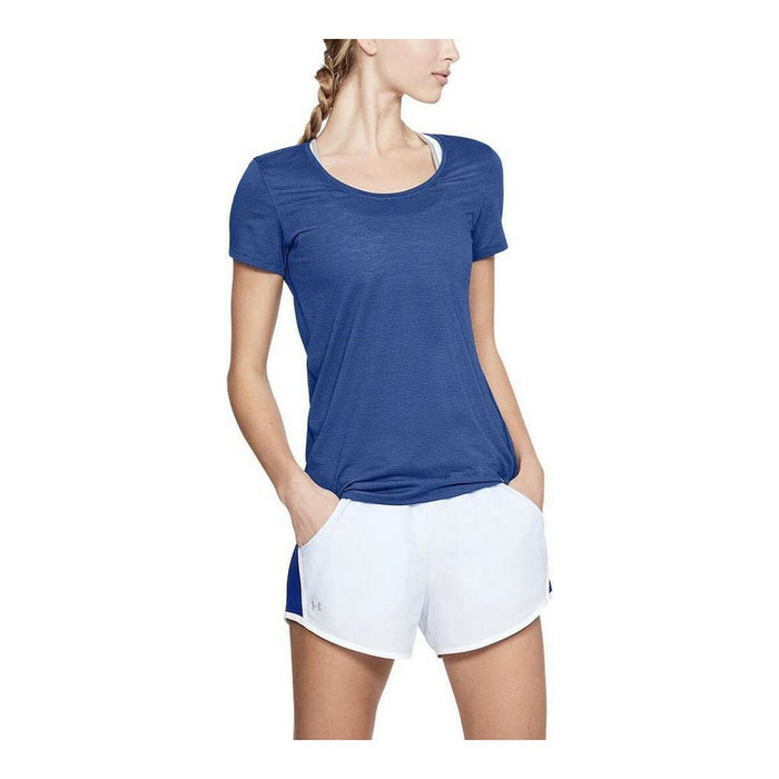 Tricou cu Mânecă Scurtă Femei Under Armour 1271517-574 Albastru