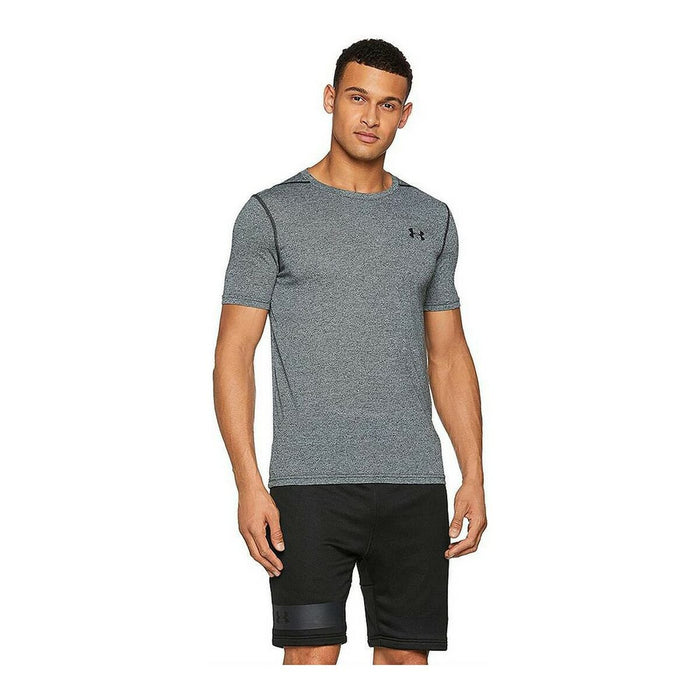 Tricou de Compresie cu Mânecă Scurtă pentru Bărbați Under Armour 1289588-006 Gri