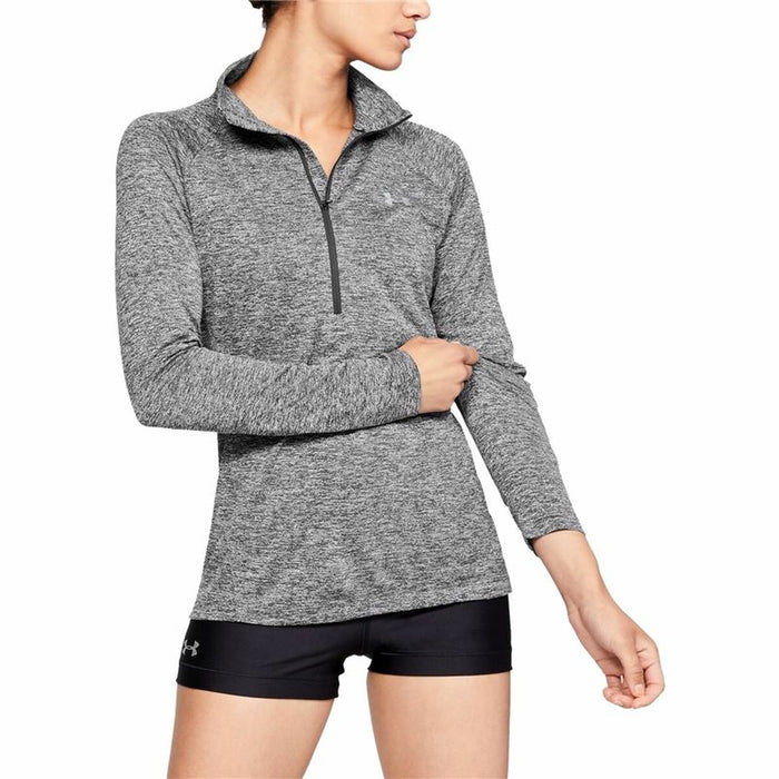 Tricou cu Mânecă Lungă Femei Under Armour Tech Twist Gri deschis