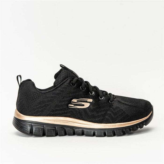Încălțăminte mers sportiv pentru femei Skechers Engineered Mesh Negru 41