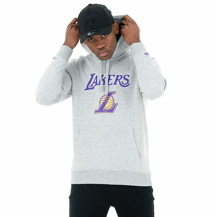 Hanorac cu Glugă Unisex New Era LA Lakers Gri