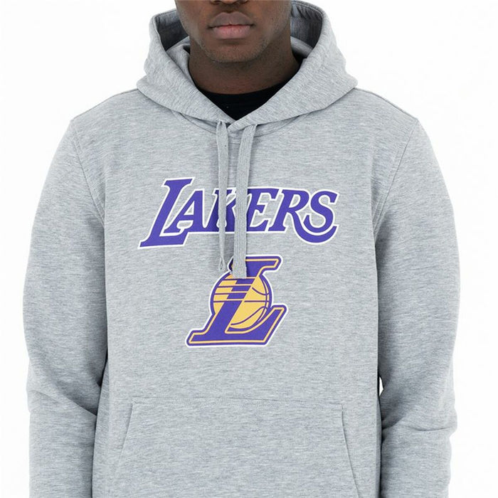 Hanorac cu Glugă Unisex New Era LA Lakers Gri