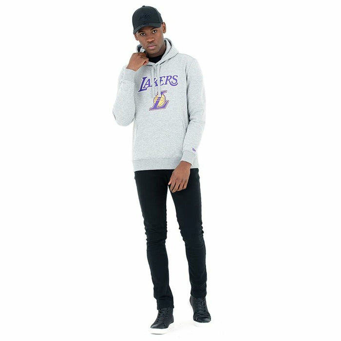 Hanorac cu Glugă Unisex New Era LA Lakers Gri