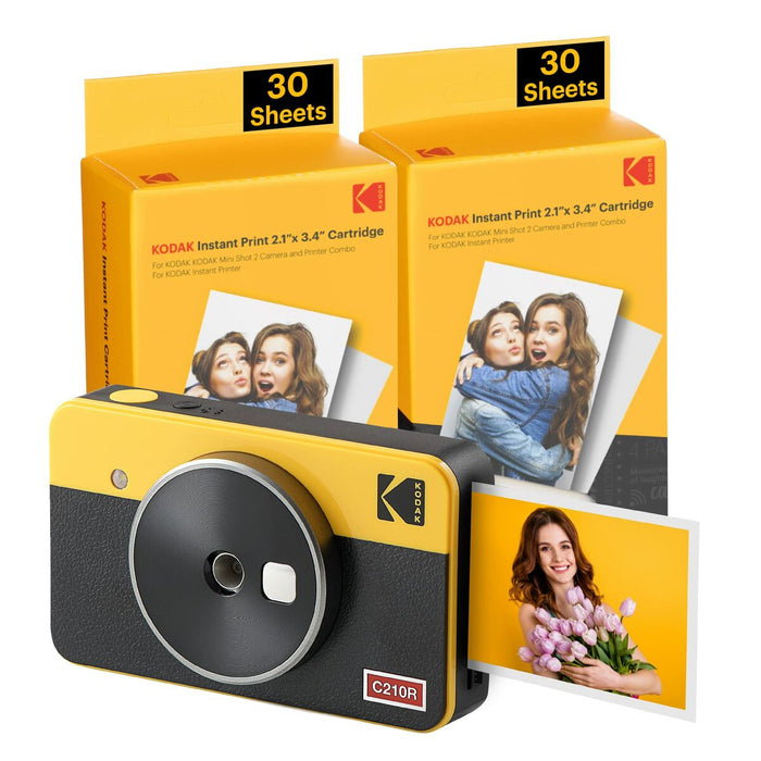 Aparat de fotografiat Instantaneu Kodak MINI SHOT 2 RETRO C210RY60 Galben
