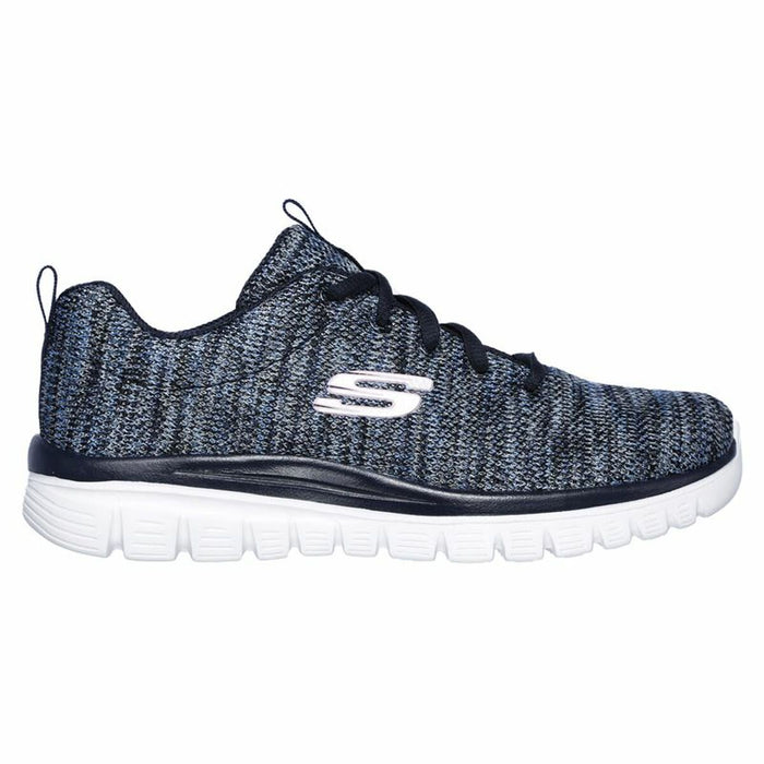 Pantofi sport pentru femei Skechers Graceful-Twisted Albastru închis