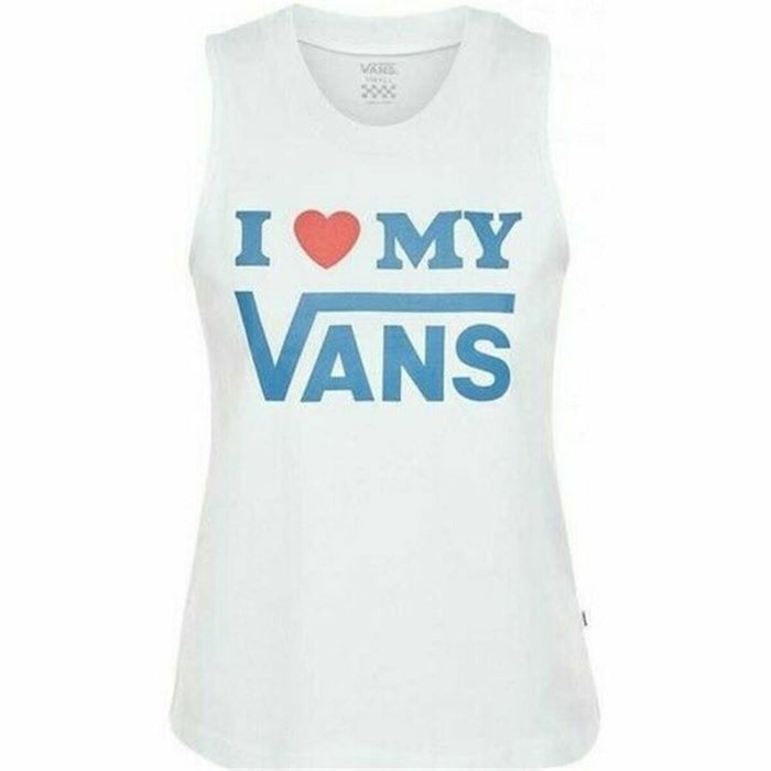 Tricou de Damă fără Mâneci Vans LOVE Alb