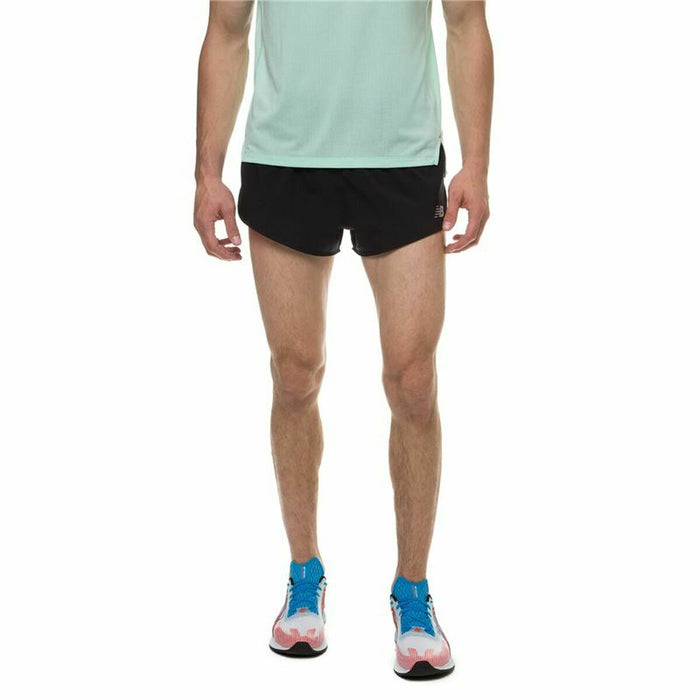 Pantaloni Scurți Sport pentru Bărbați New Balance Accelerate 3 In Split Negru