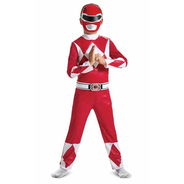 Costum Deghizare pentru Copii Power Rangers Mighty Morphin Roșu 2 Piese