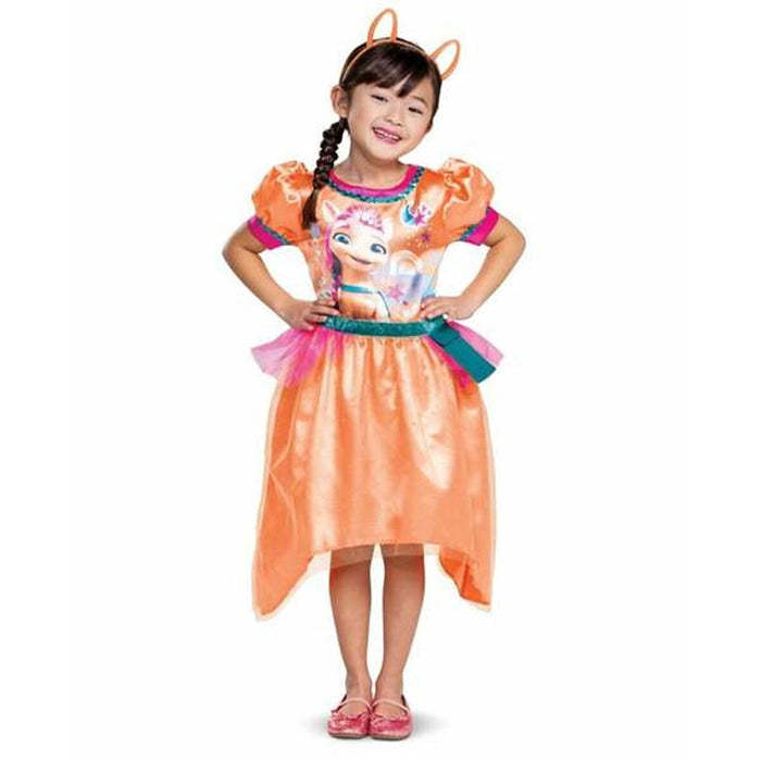 Costum Deghizare pentru Copii Little Pony Sunny Starscout Portocaliu 3 Piese