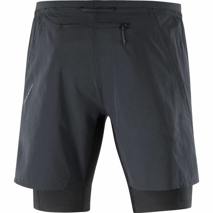 Pantaloni Scurți Sport pentru Bărbați Salomon Cross Twinskin Negru