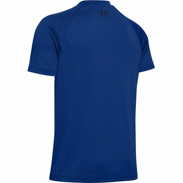 Tricou cu Mânecă Scurtă Copii Under Armour Tech Big Logo Bleumarin