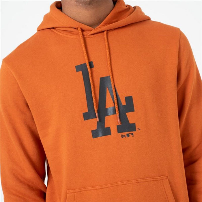 Hanorac cu Glugă Bărbați New Era MLB Seasonal Team Logo LA Portocaliu închis