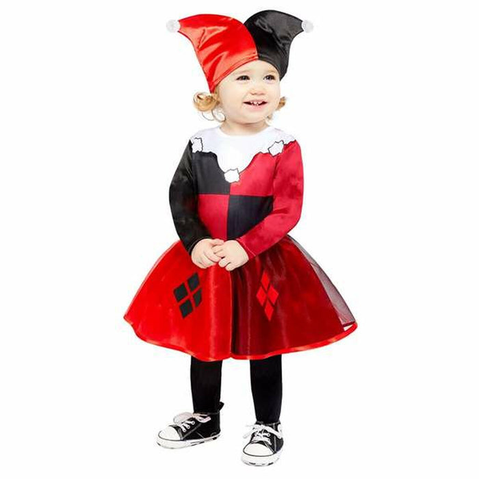 Costum Deghizare pentru Bebeluși Harley Quinn Roșu