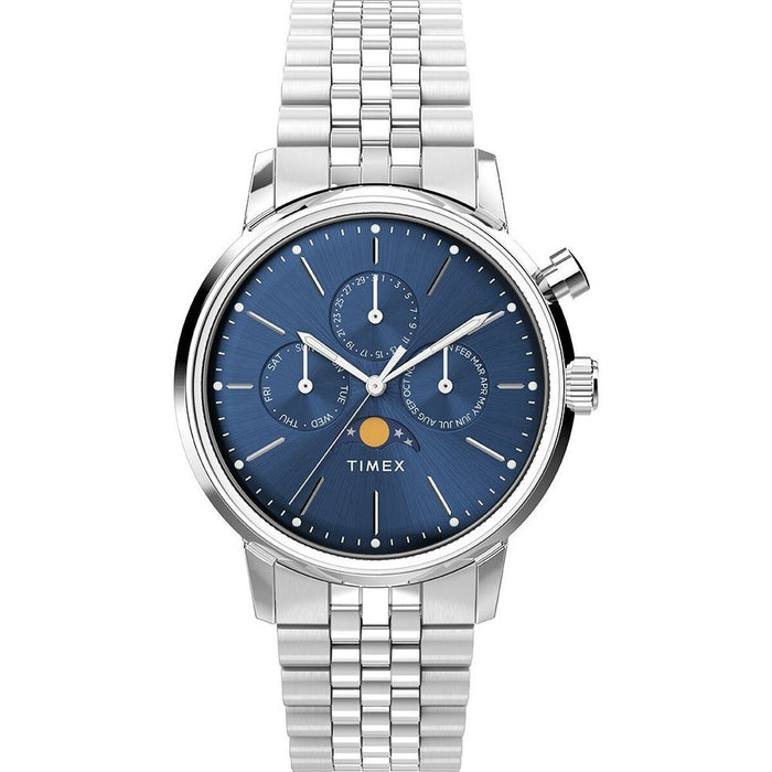 Ceas Bărbați Timex MARLIN MOONPHASE Argintiu (Ø 40 mm)