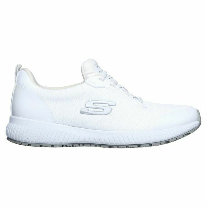 Pantofi sport pentru femei Skechers Work: Squad SR Alb