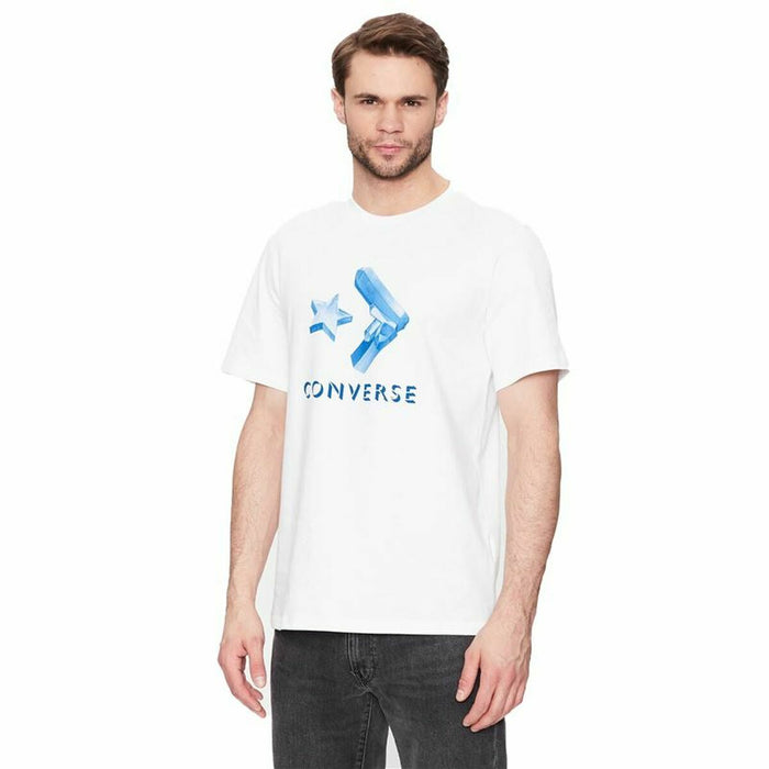 Tricou cu Mânecă Scurtă Bărbați Converse Crystals Alb
