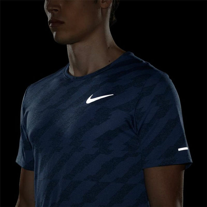 Tricou cu Mânecă Scurtă Bărbați Nike Dri-Fit Miler Future Fast Albastru