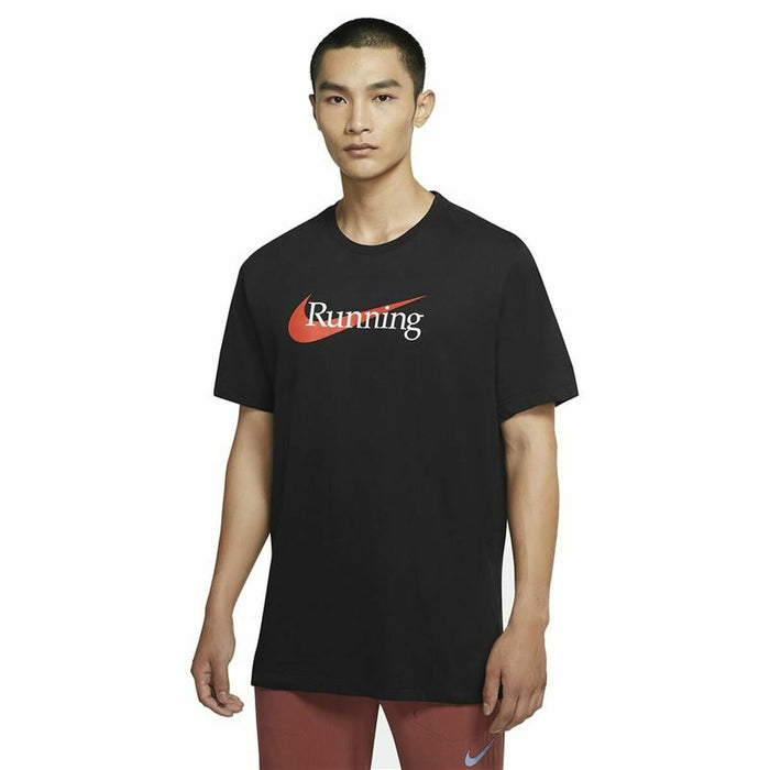 Tricou cu Mânecă Scurtă Bărbați Nike Dri-FIT Negru