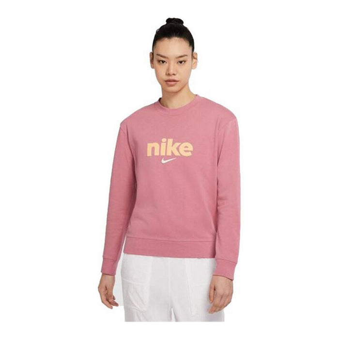 Tricou cu Mânecă Lungă de Damă Nike Crew Roz