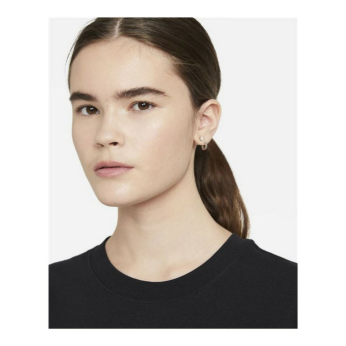 Tricou cu Mânecă Scurtă Femei Nike Sportswear Swoosh Negru