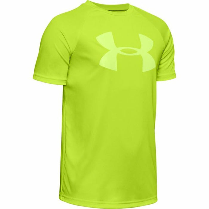 Tricou cu Mânecă Scurtă Copii Under Armour Tech Big Logo Galben