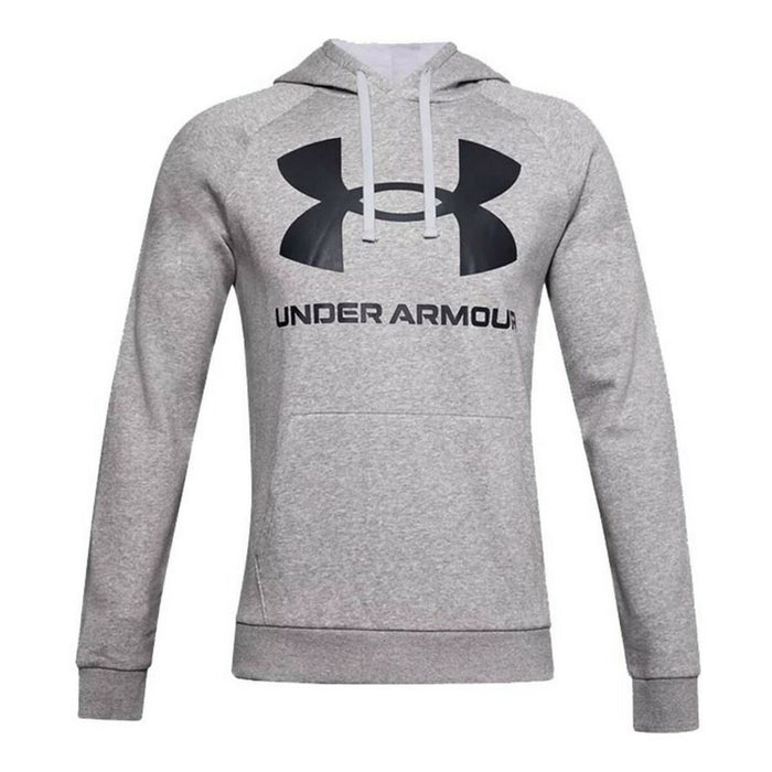 Hanorac cu Glugă Bărbați Under Armour Rival Big Logo Gri deschis