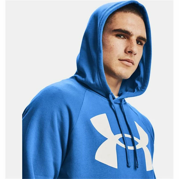 Hanorac cu Glugă Bărbați Under Armour Rival Big Logo Albastru