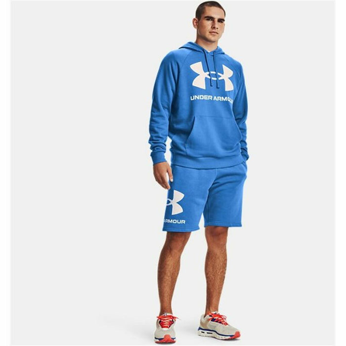 Hanorac cu Glugă Bărbați Under Armour Rival Big Logo Albastru