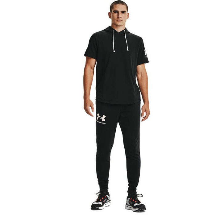 Pantaloni lungi de sport Under Armour Rival Terry Jogger Negru Bărbați